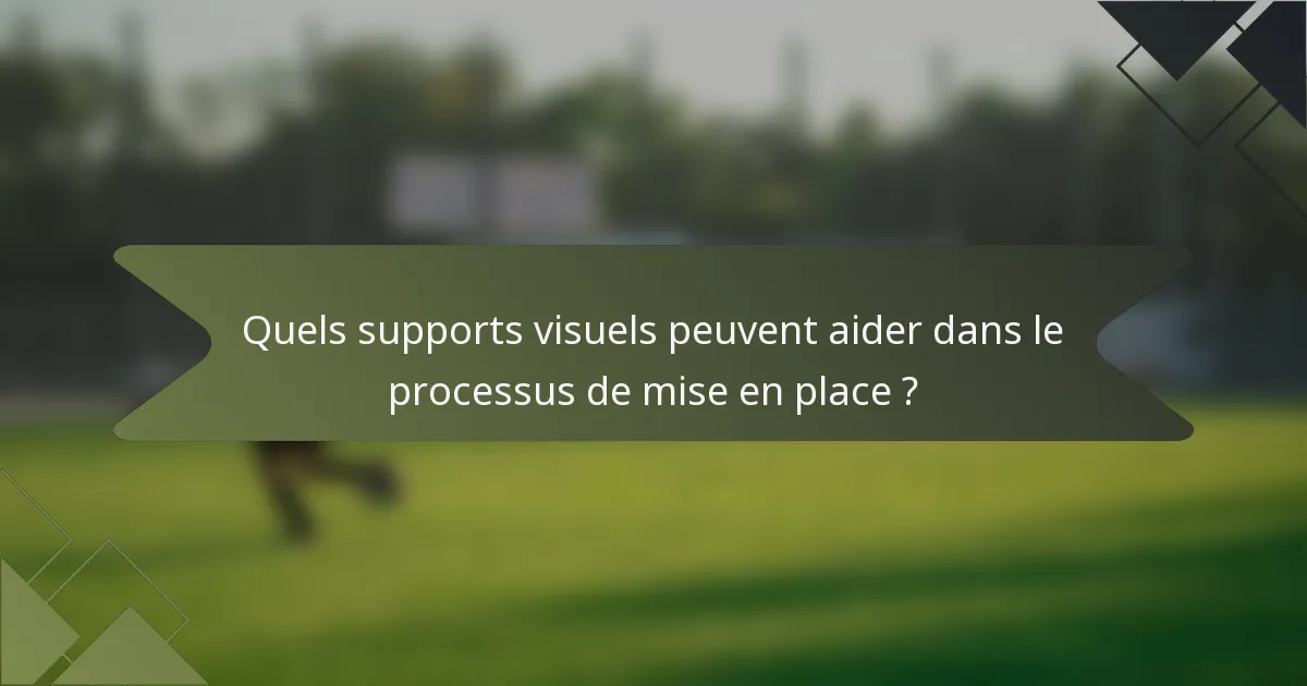 Quels supports visuels peuvent aider dans le processus de mise en place ?